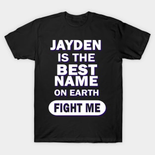 Jayden Pregnancy Birthday Name T-Shirt